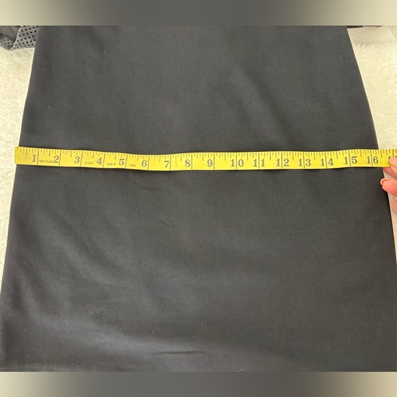 Aqua Elegant Black mini Dress with Textured leather Shoulders Sz XS - Picture 9 of 11